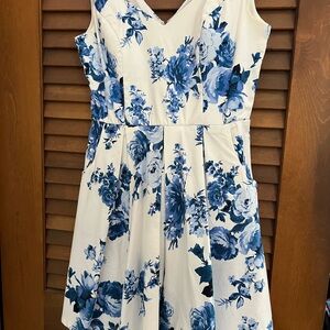Jun&Ivy Blue Floral Dress from Francesca’s (New with Tags)